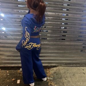 Ed Hardy Blue Women's Pants